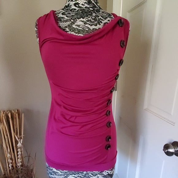 Tops - Fuscha cowl neck sleeveless top